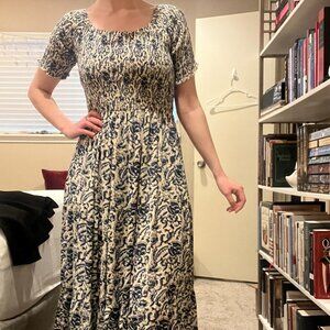 Natural Life Blue Floral Maxi Dress